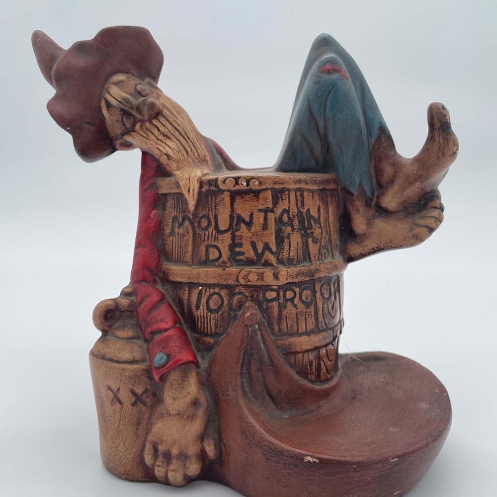 Vintage Rustic Mountain Dew Hillbilly Figurine